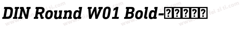 DIN Round W01 Bold字体转换